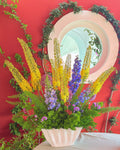 Antonia Flowers Roma – Composizione floreale gialla e blu per evento